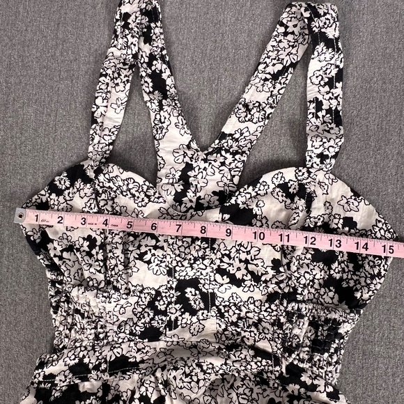 NWT Anthropologie Floral Linen Cotton Maxi Dress Pockets Sz S Fairy Sweetheart - Picture 14 of 15